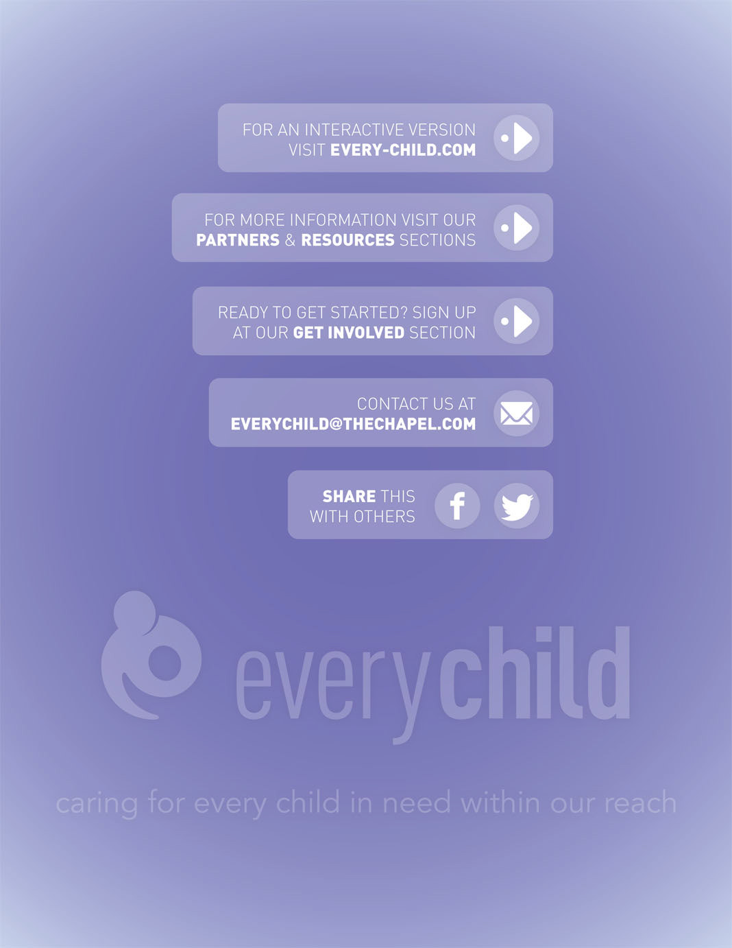 every child Orphans adoption Website Web print infographics parallax Scrolling research