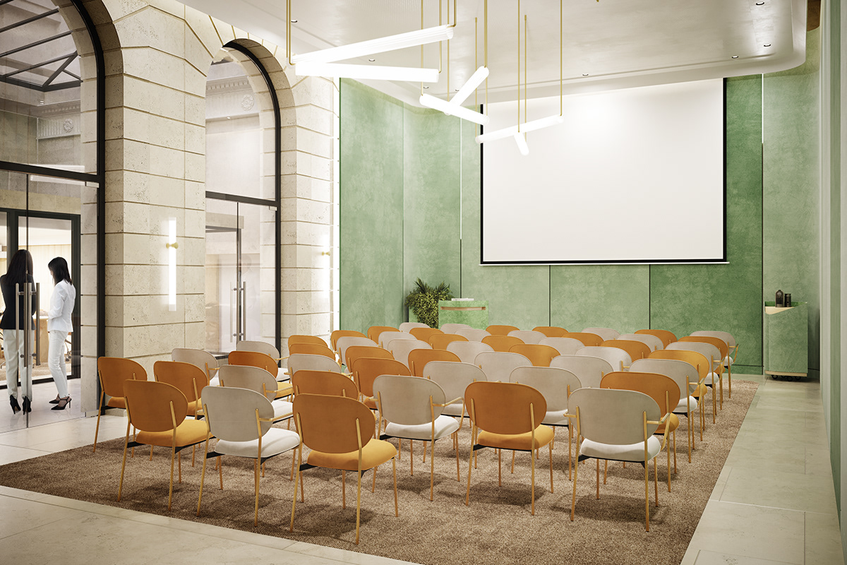 archviz architecture 3D corona visualization corona render  Office Paris CGI rehabilitation