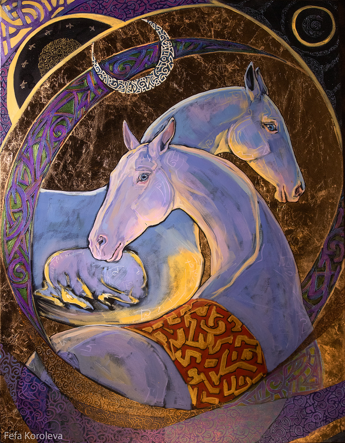 animal horse fantasy painting   Magic   artwork