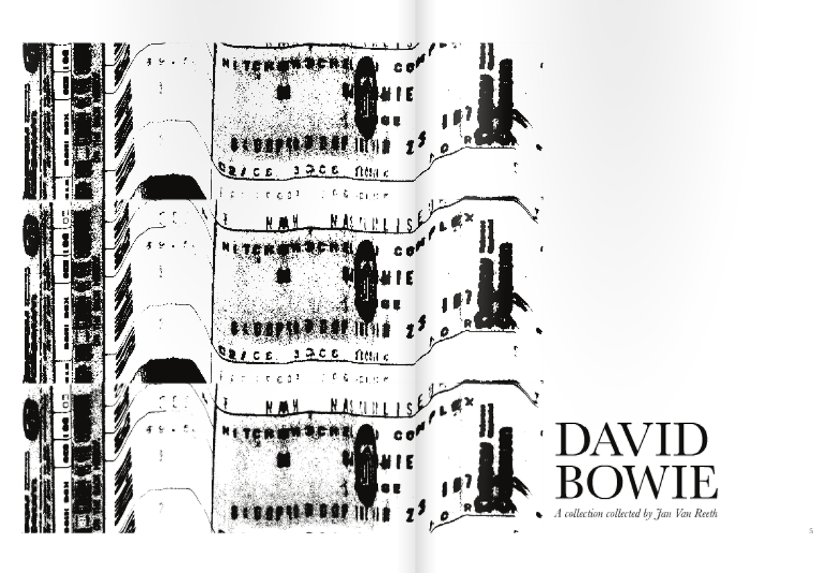 graphic design print book book design david bowie david artist Layout Collection Bowie Music collection typo Records editorial