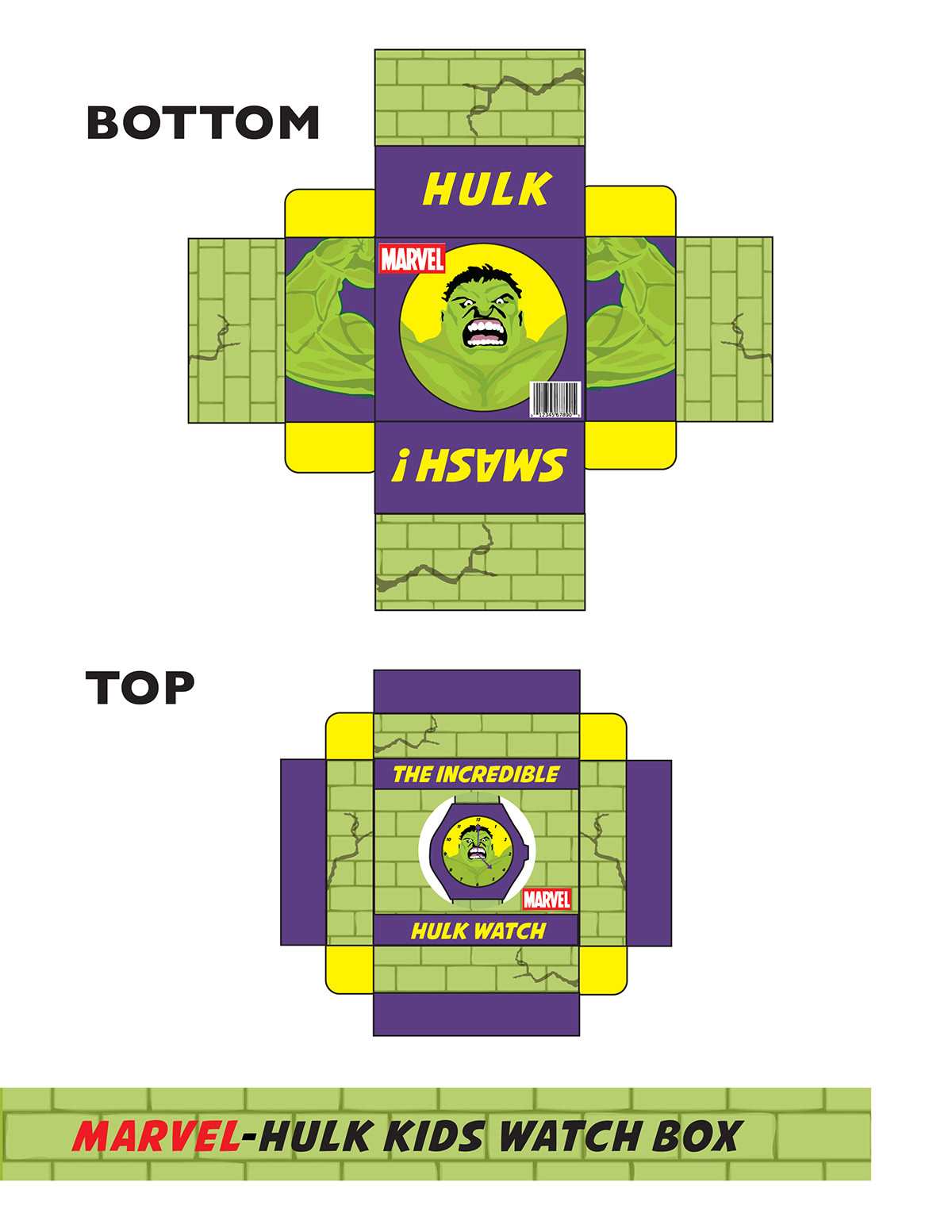 Hulk watch package kids Cartoons superheroe hulksmash green toys nyc usa world action purple