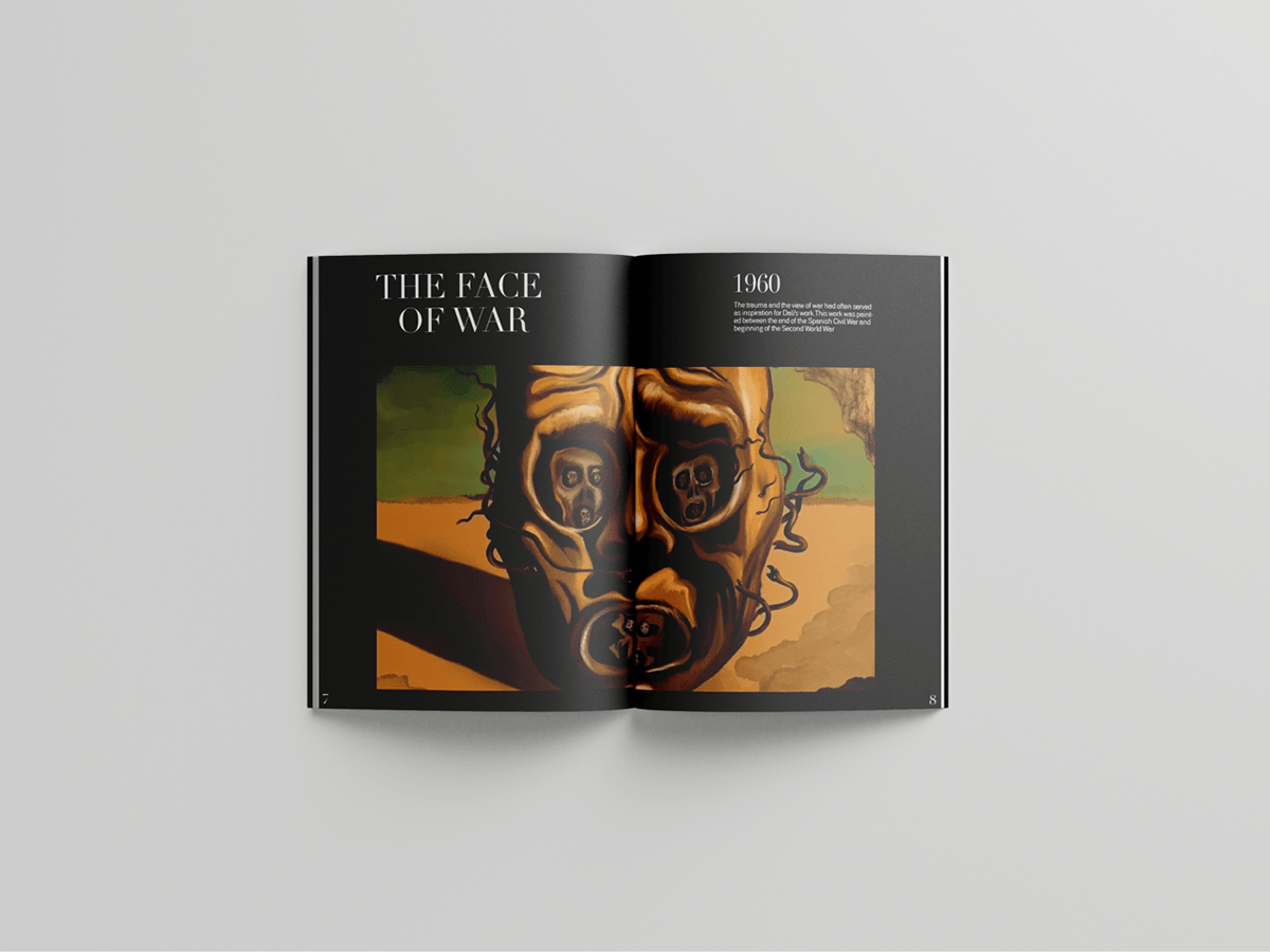 Magazine design Magazine Cover Salvador Dali Poster design Graphic Designer adobe illustrator jurnal design salvador dali