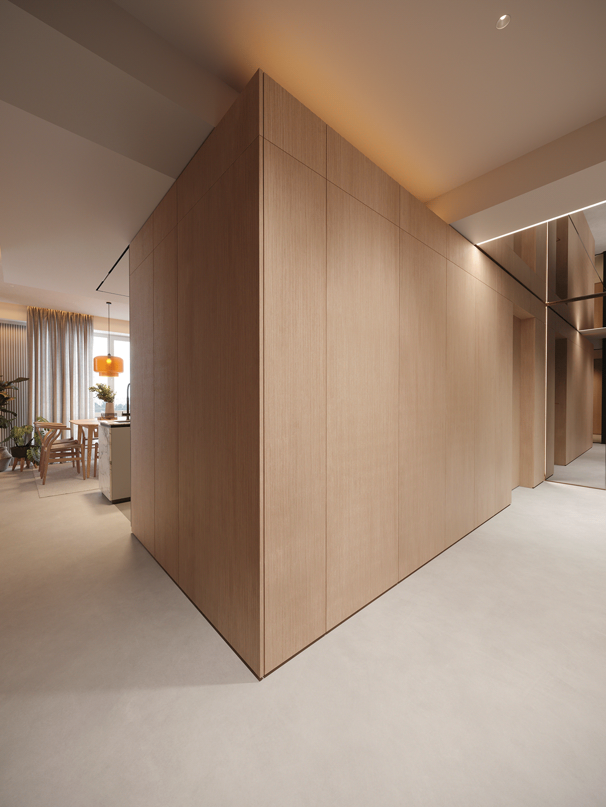 interior design  kitchen design living room visualization 3ds max corona architecture Render archviz modern