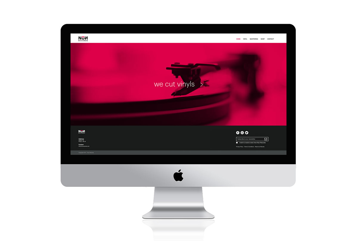 Adobe Portfolio branding  identity logo vinyls mastering Records music