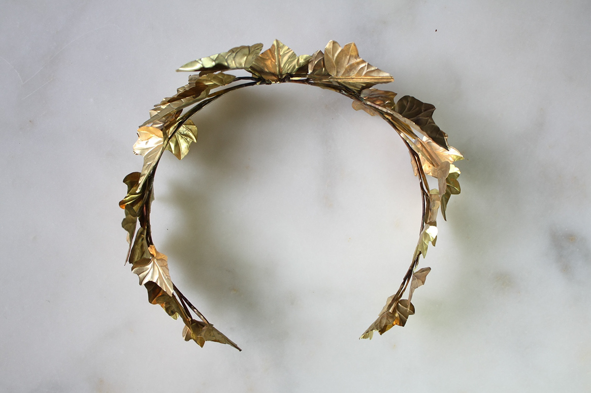 crown floral crown gold wreath greek crowns headwear wreath