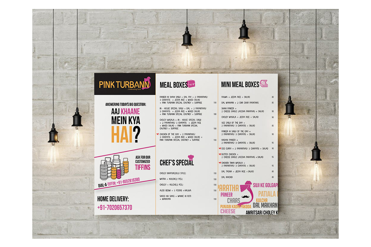 Food  restaurant logo flyer brochure icons graphics colors Menu Card indian