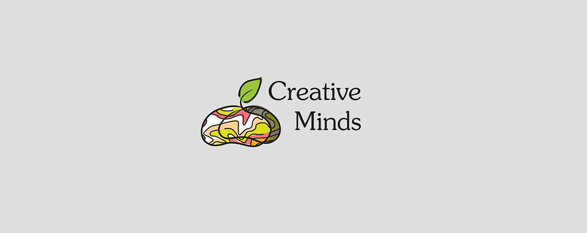 mind creative logo letter head business card