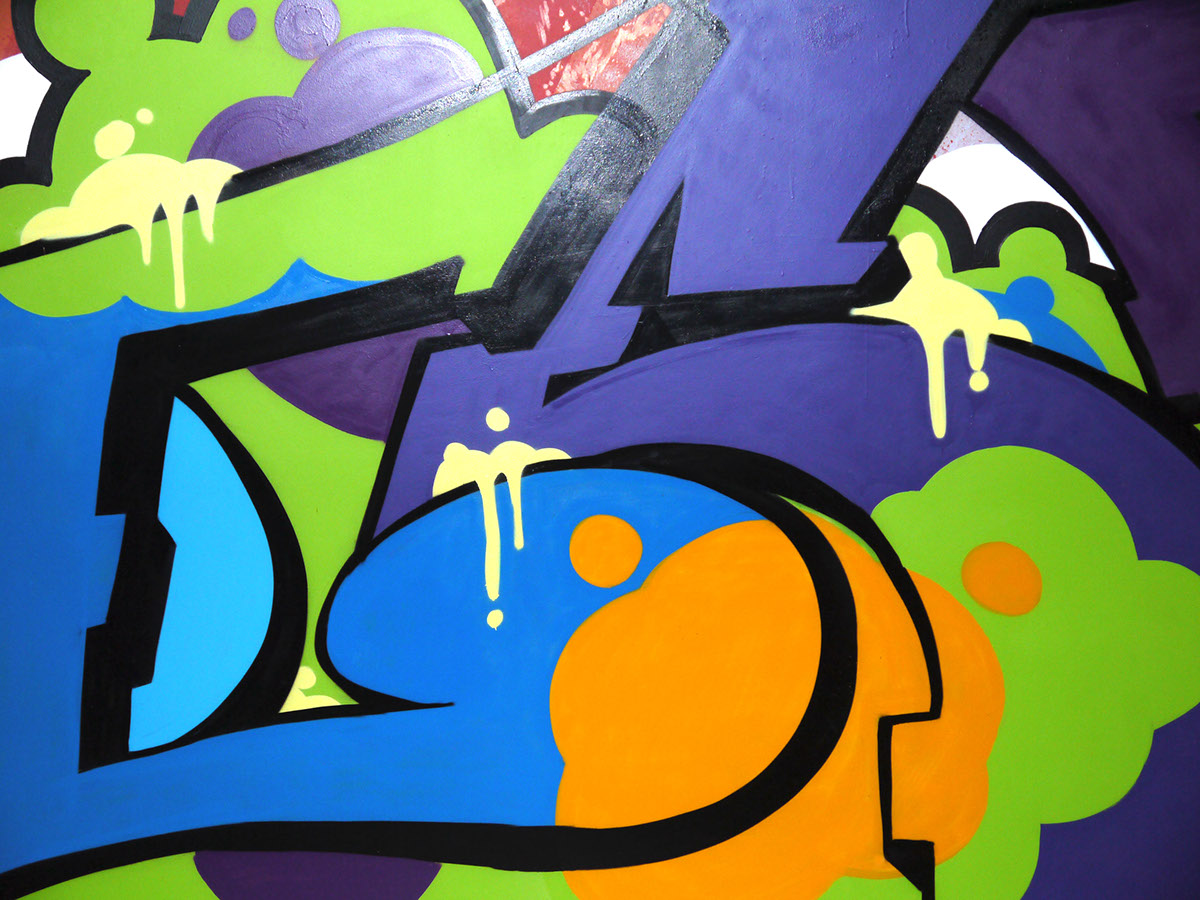 graffiti art  Pop art Mural