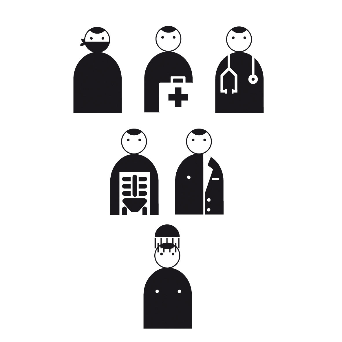 pictograms hospital icons threatment pictogramsystem set iconset Children's Hospital