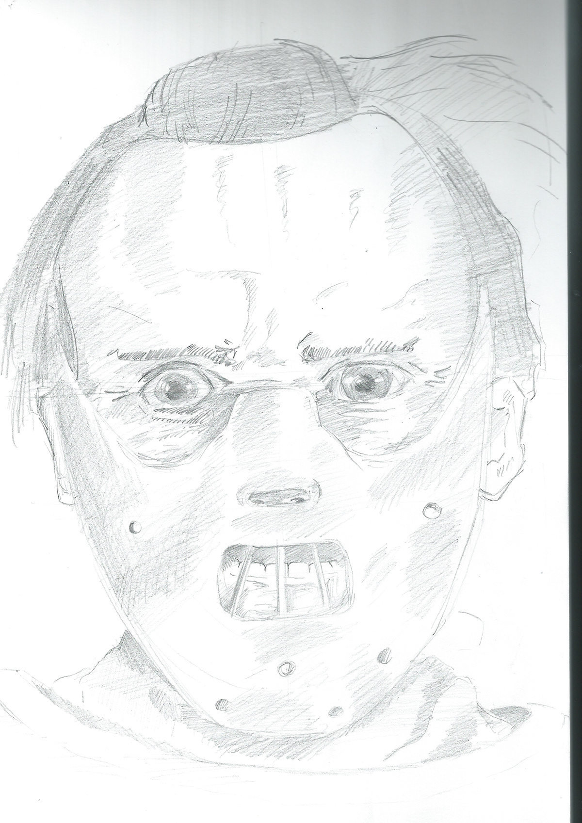 Scary portrait villain lecter Hannibal Lecter