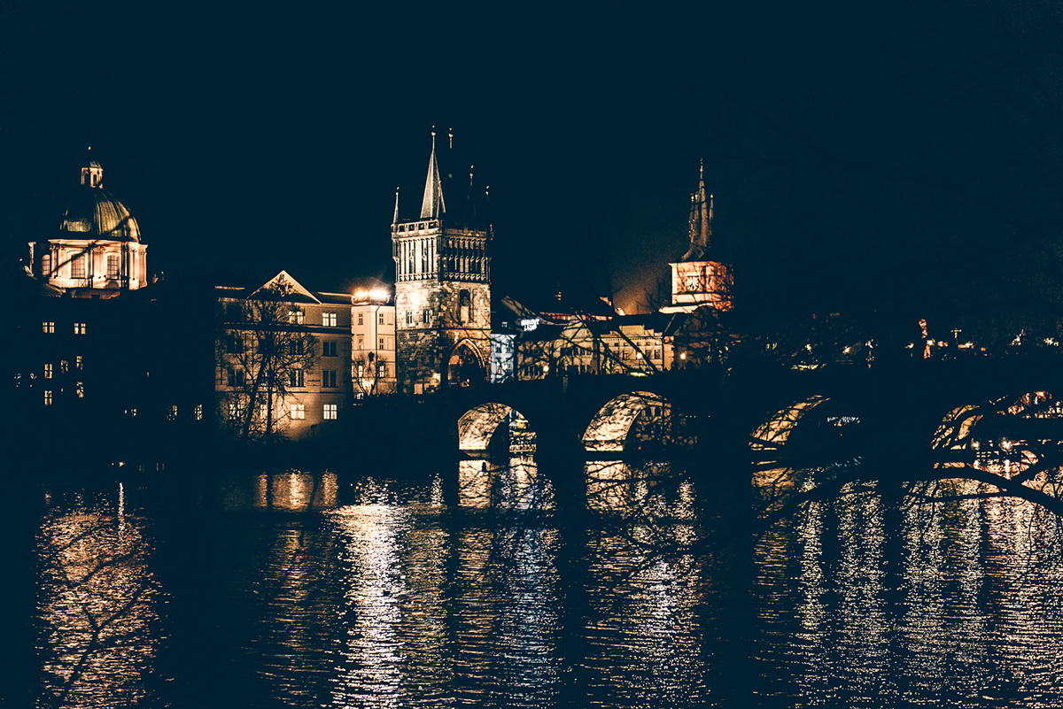 Adobe Portfolio prague Praha Czech Europe capital Travel explore Street Urban night