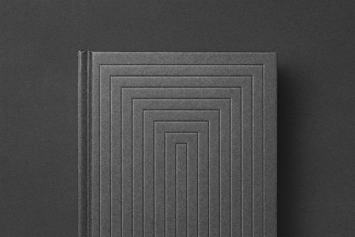 book Bookdesign minimal Minimalism deboss monochrome japan print printdesign