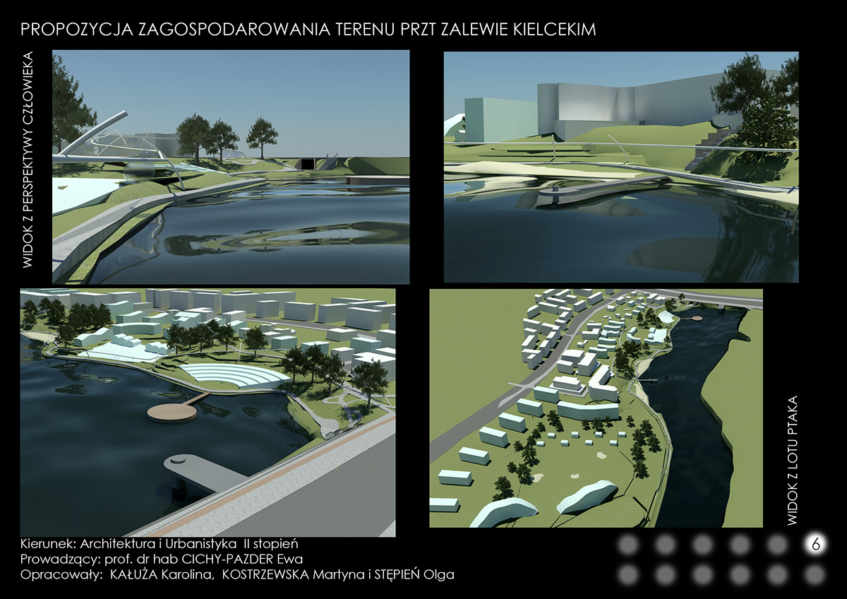 development Urbanisation area water laggon Kielce analysys