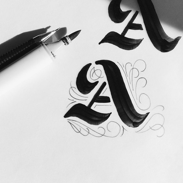 lettering brushlettering Script brushscript Handlettering handdrawntype handmade sketch brushpen