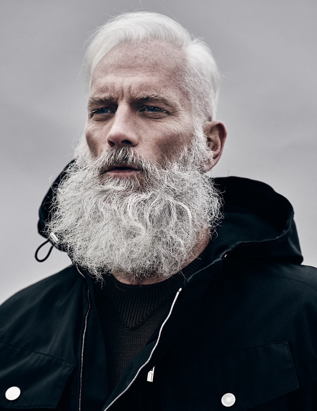 dark Paul Mason timeless hauntingly beautiful portrait beard b&w