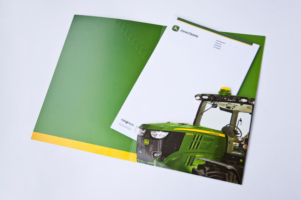 agriculture Tractor John Deere Greece brochure print green yellow farm county
