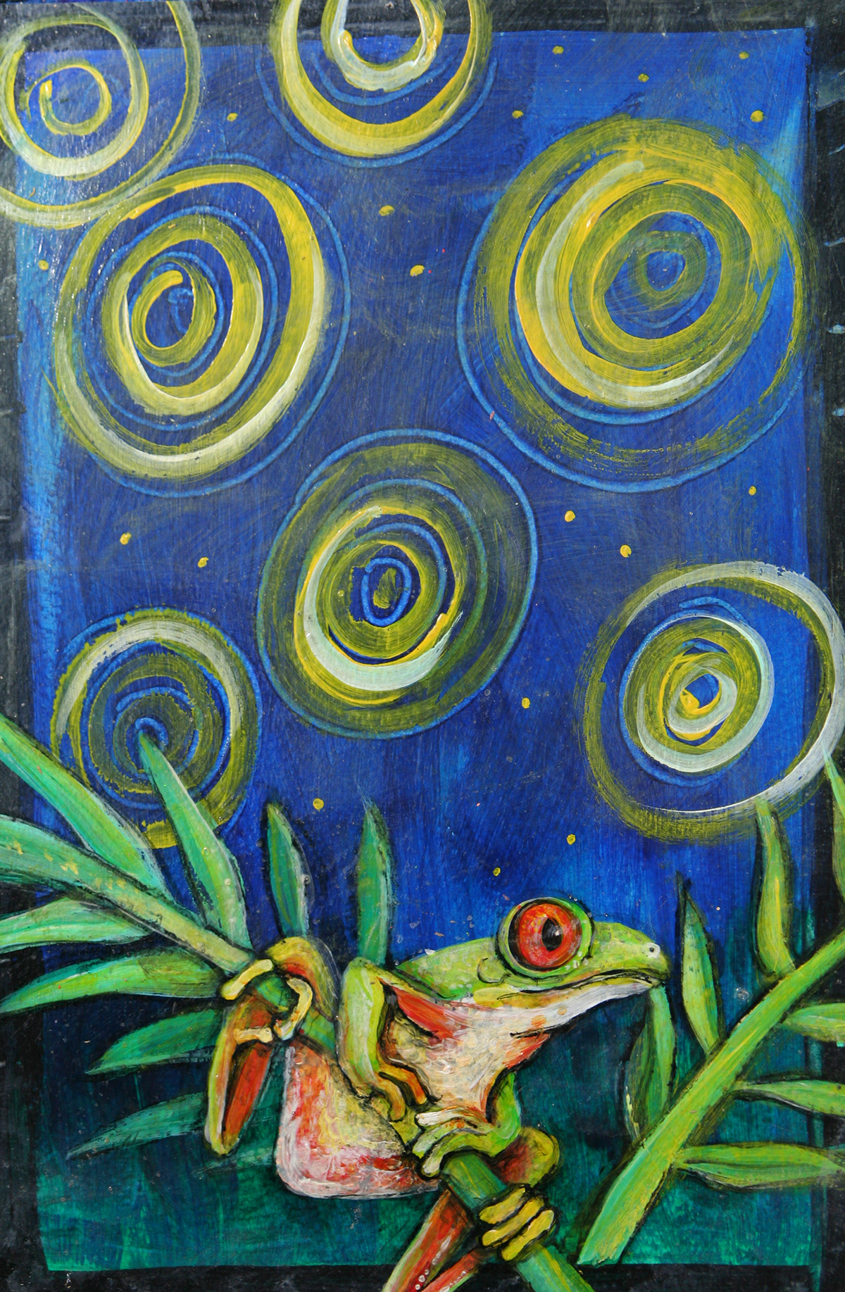 Frog Illustration Painting