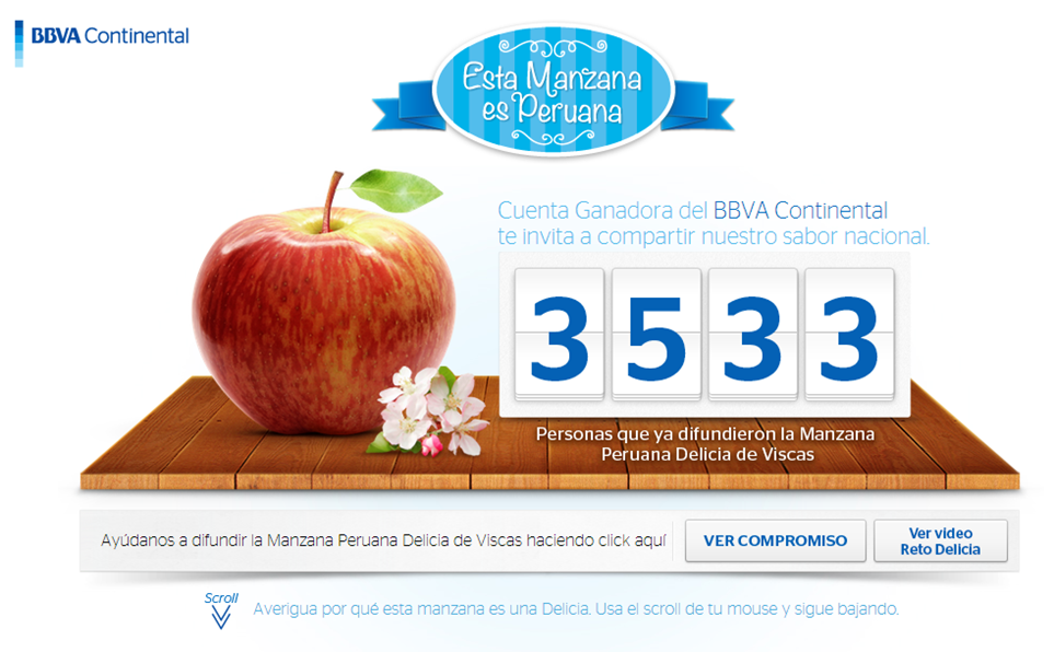 bbva  website  online marketing   campaign Promotion  apple  Peru