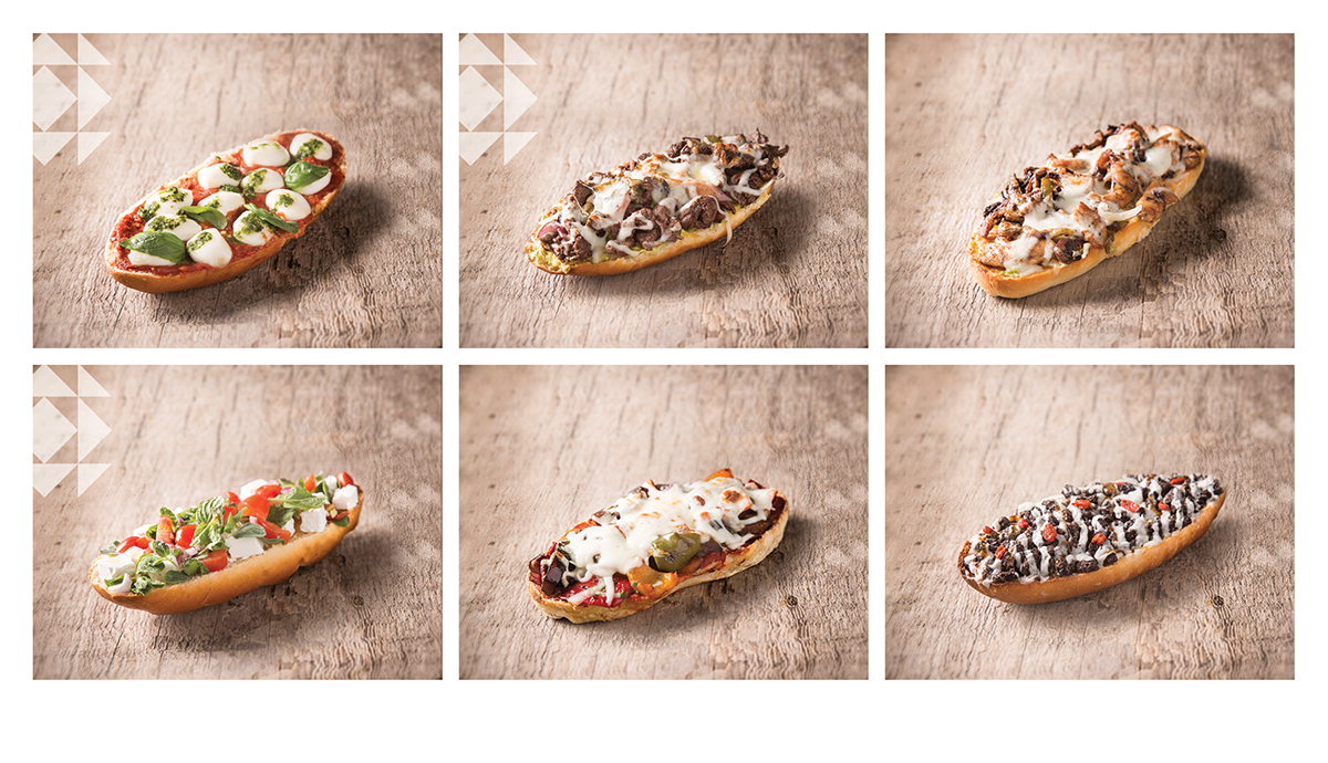 goji flat bread Pizza concept French toppings