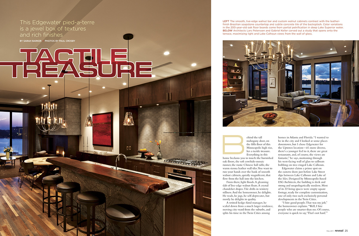 Minnesota Monthly where Midwest Home magazine page layout