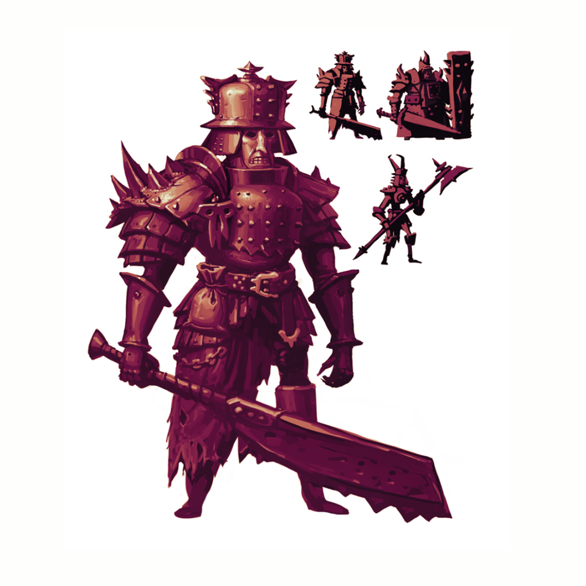 Character design  guardian knight mage stylized Undeground unicorn