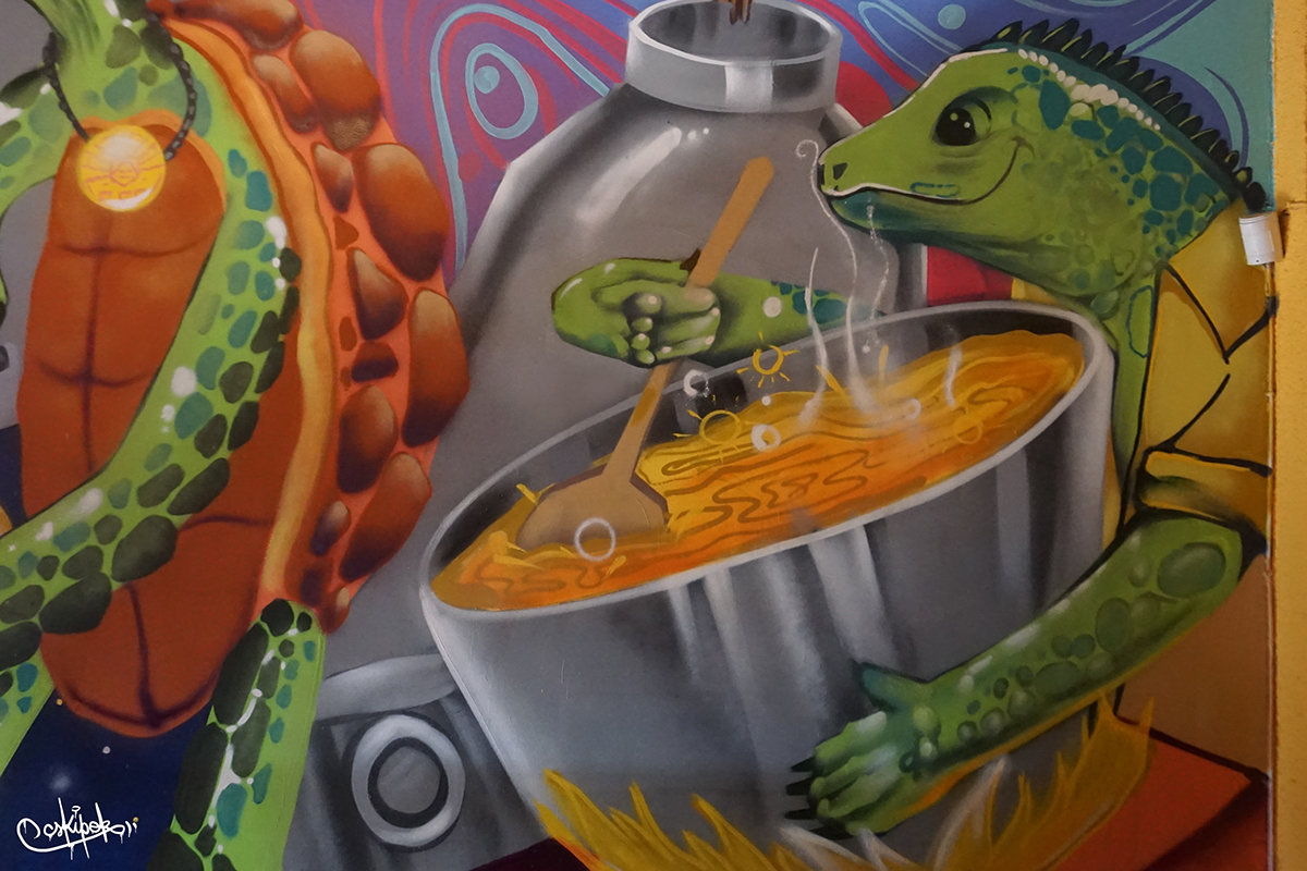 skiper quito Ecuador Mural arte urbano Cerveza Artesanal decoracion interiores