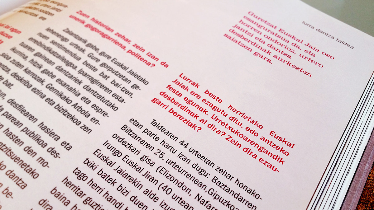 Diseño editorial libros maquetación Urretxu carrozas 50 aniversario