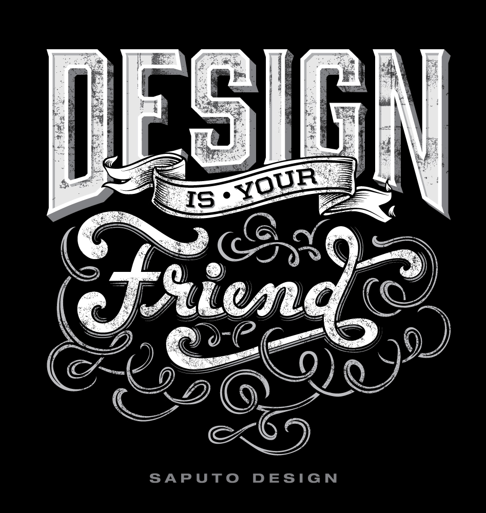 vector graphic design  typography   hand-lettering t-shirt graphic type nerd Distressed design Advertising  Promotional bold design