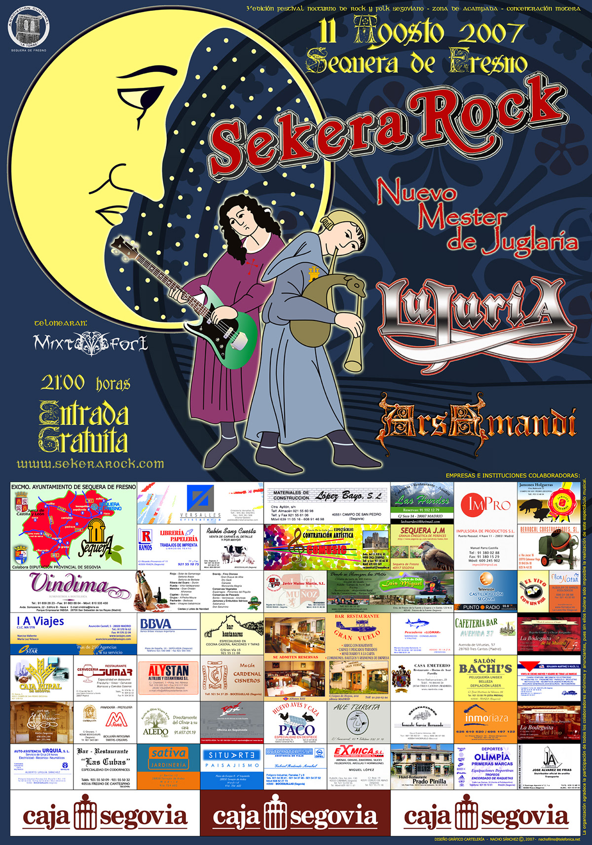 nachofilms sekera rock festival spain Castilla concert concierto posters