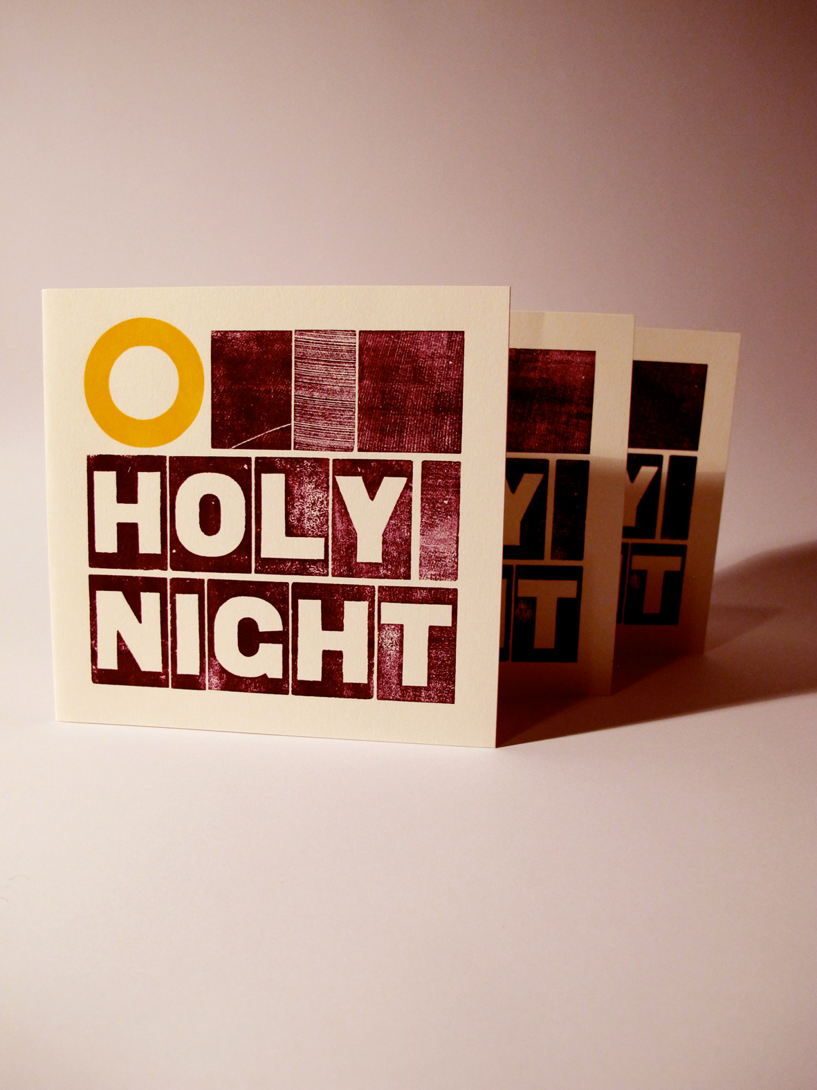 letterpress woodblock metal press Christmas card cards wood type typographic xmas