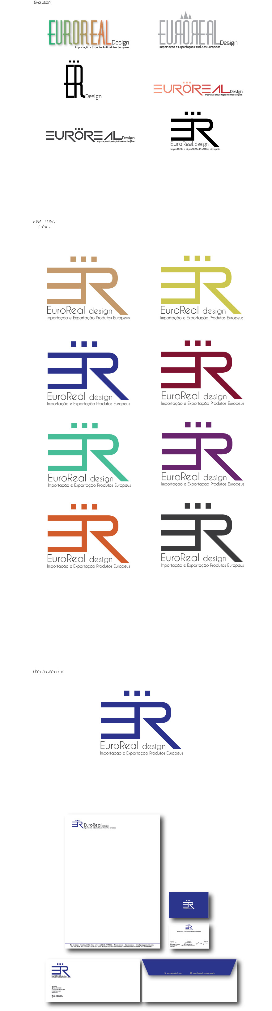 logo EuroReal visual identity marca Imagem de Marca