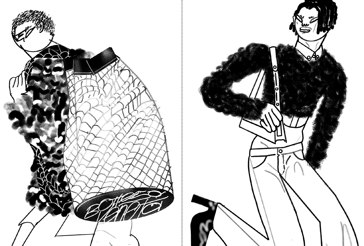 fashion illustration hand drawn Zine  Fashion  luxury black and white monochrome