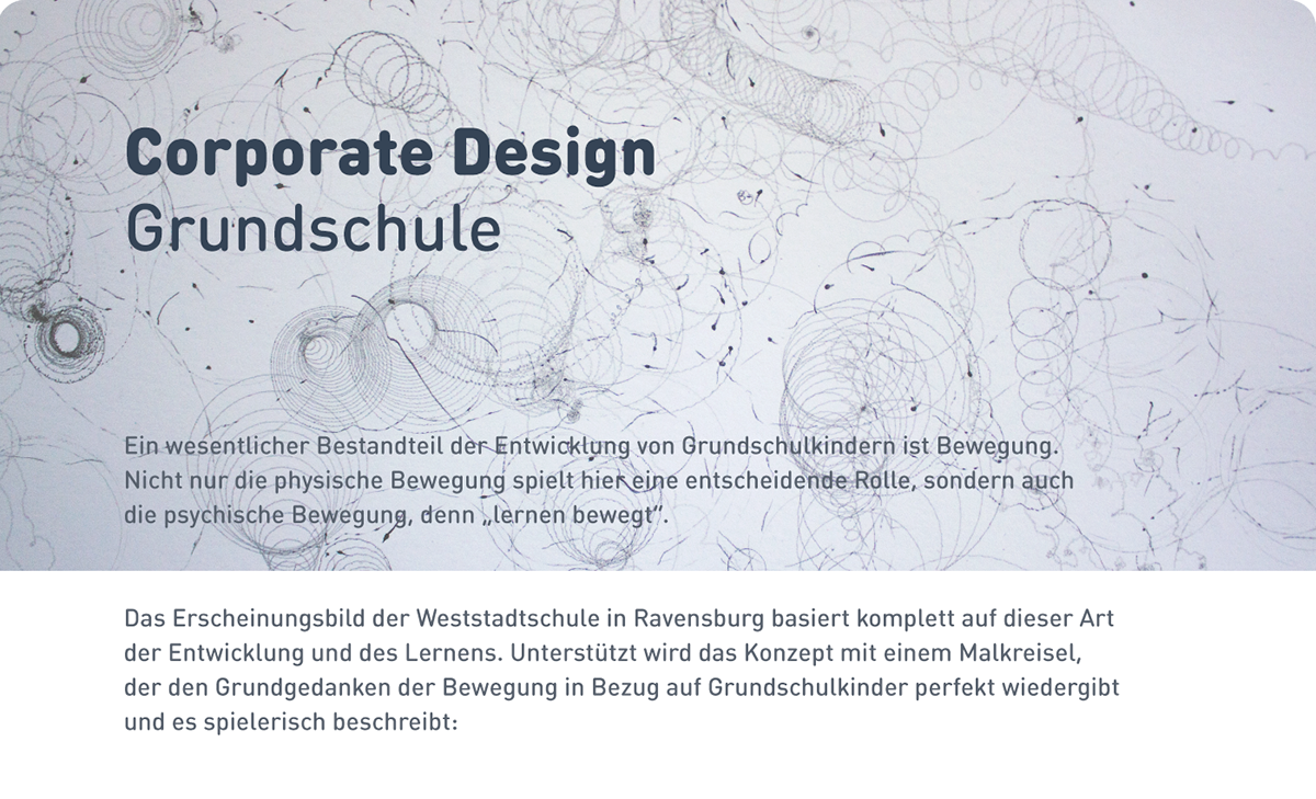 Grundschule primary school corporate design kreisel Malkreisel