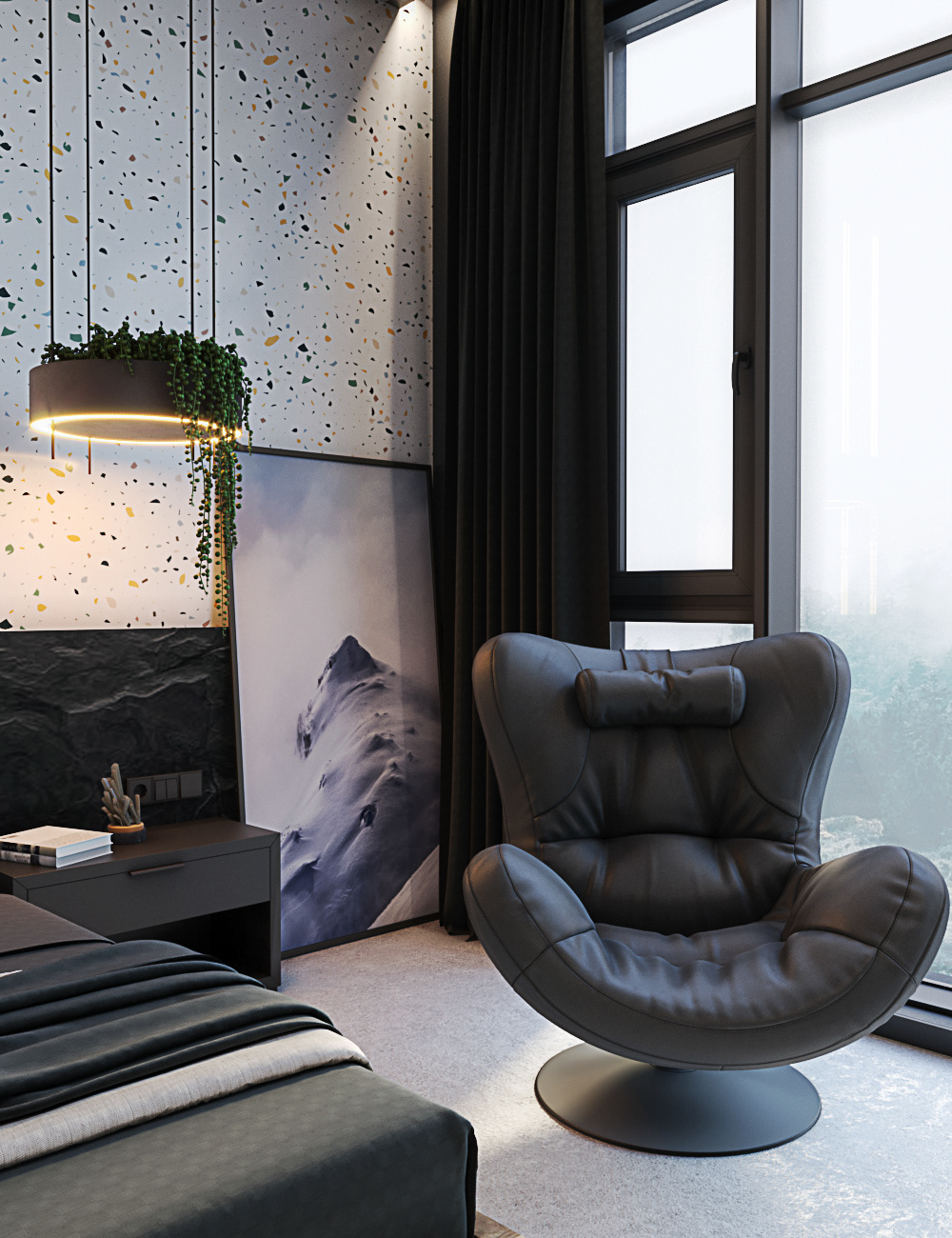 interior design  bedroom дизайн интерьера visualization concept apartment architecture
