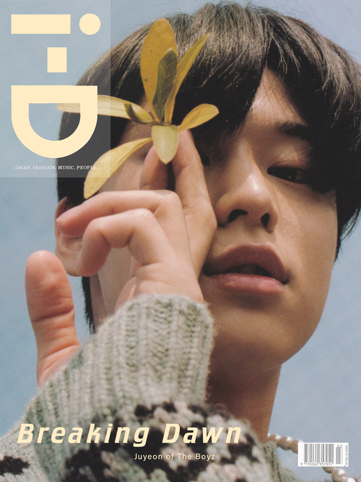cover edit i-D juyeon kpop magazine Manip tbz