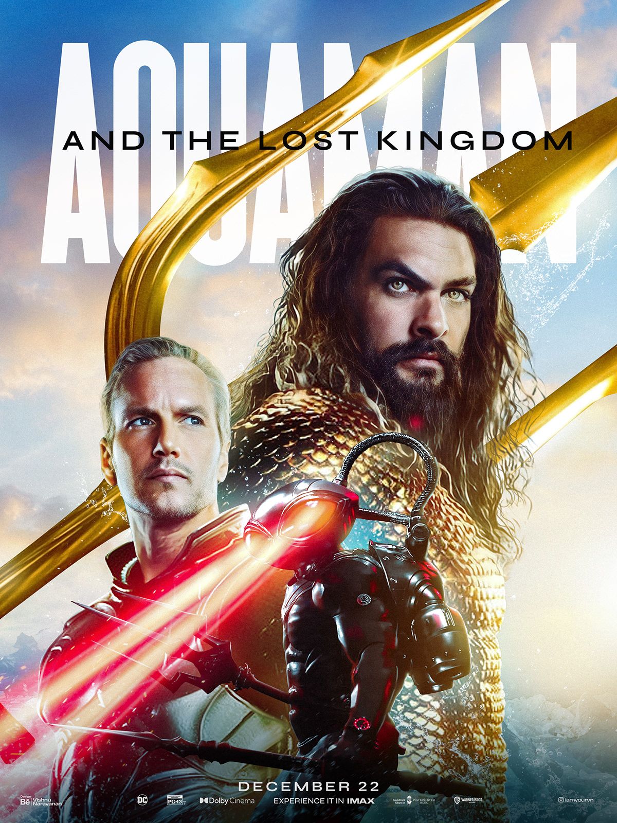 Aquaman Dc Comics key art movie poster posters Poster Design Advertising  Graphic Designer marketing   the Lost Kingdom