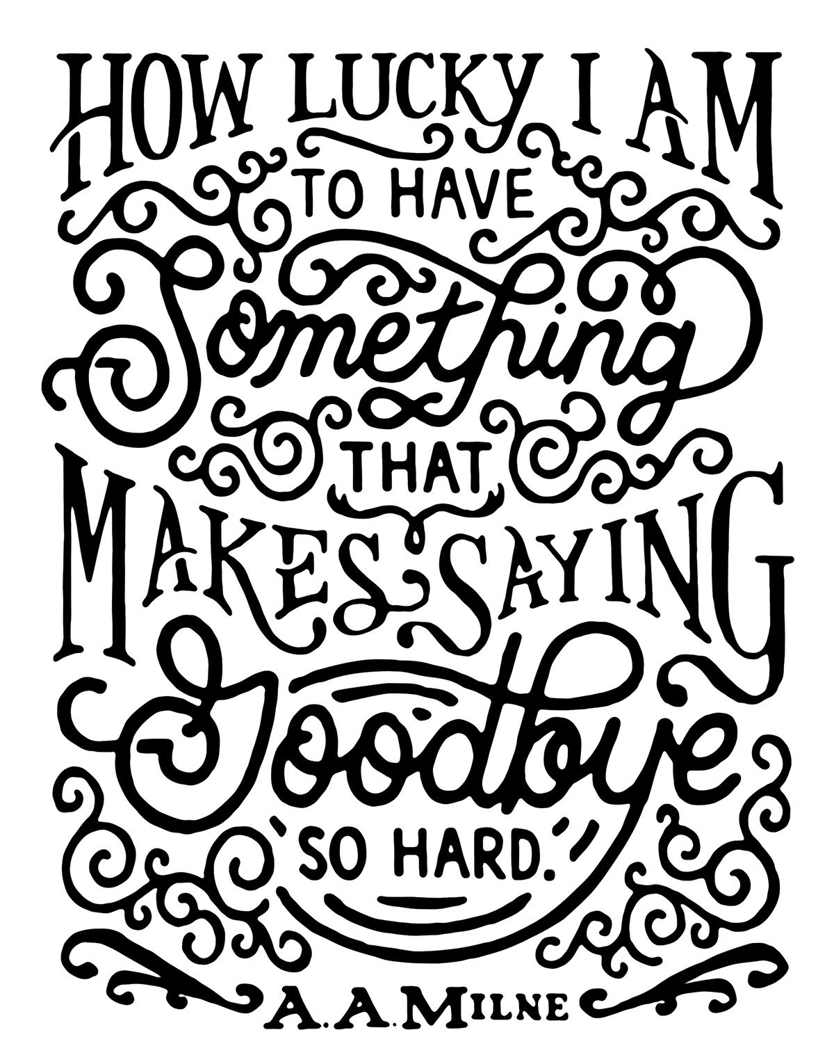 Handlettering lettering type hand drawn process quote