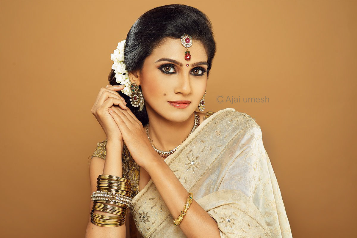 women beauty portrait indian saree