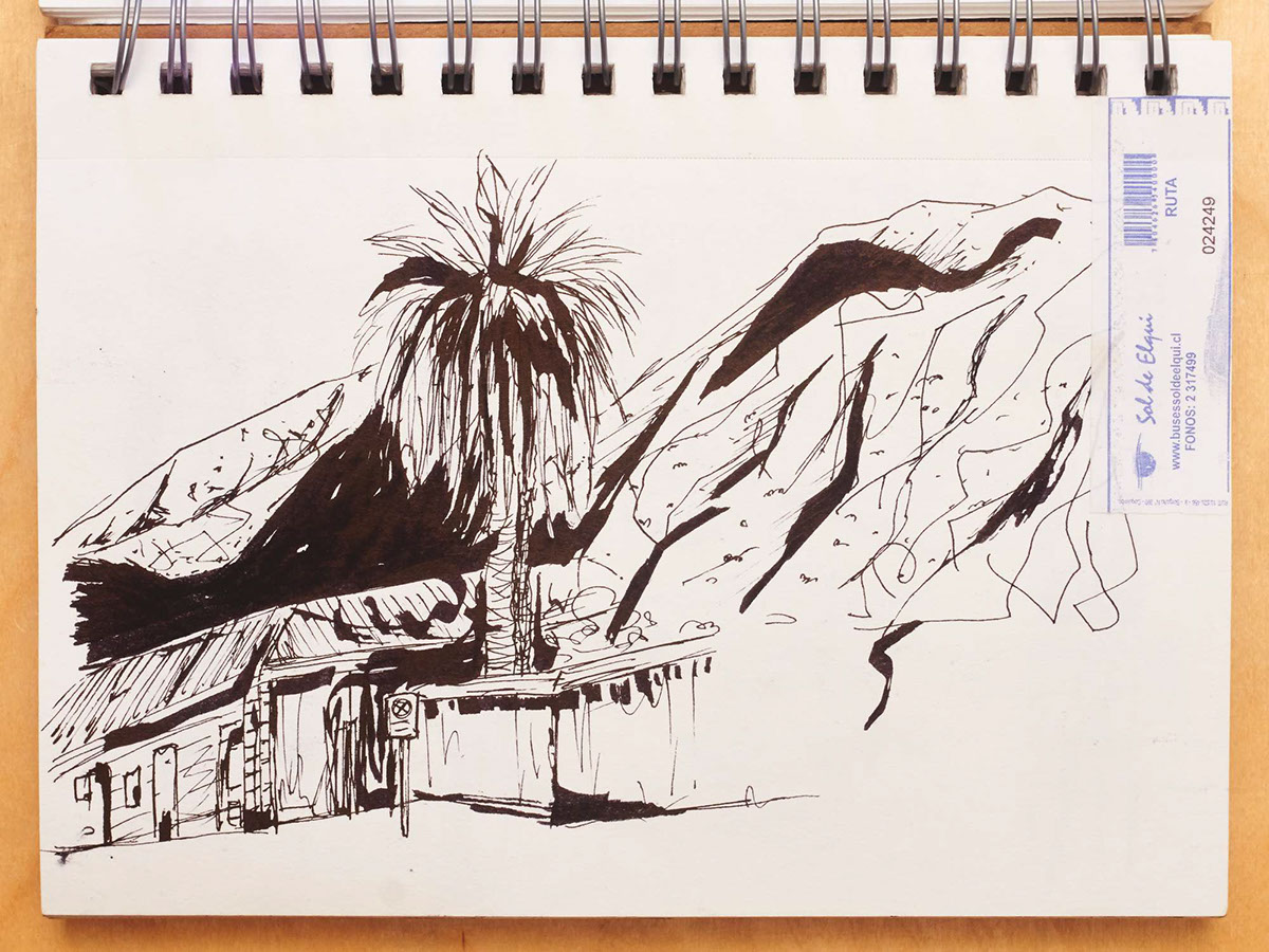 draw pencil black blackandwhite ink art paint sketch sketchbook Travel chile South America trip