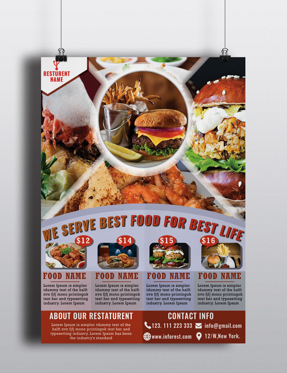 Fast food restaurant menu restaurant food flyer Food  FREE flyer psd food flyer restaurant flyer pizza flyer Cafe Flyer