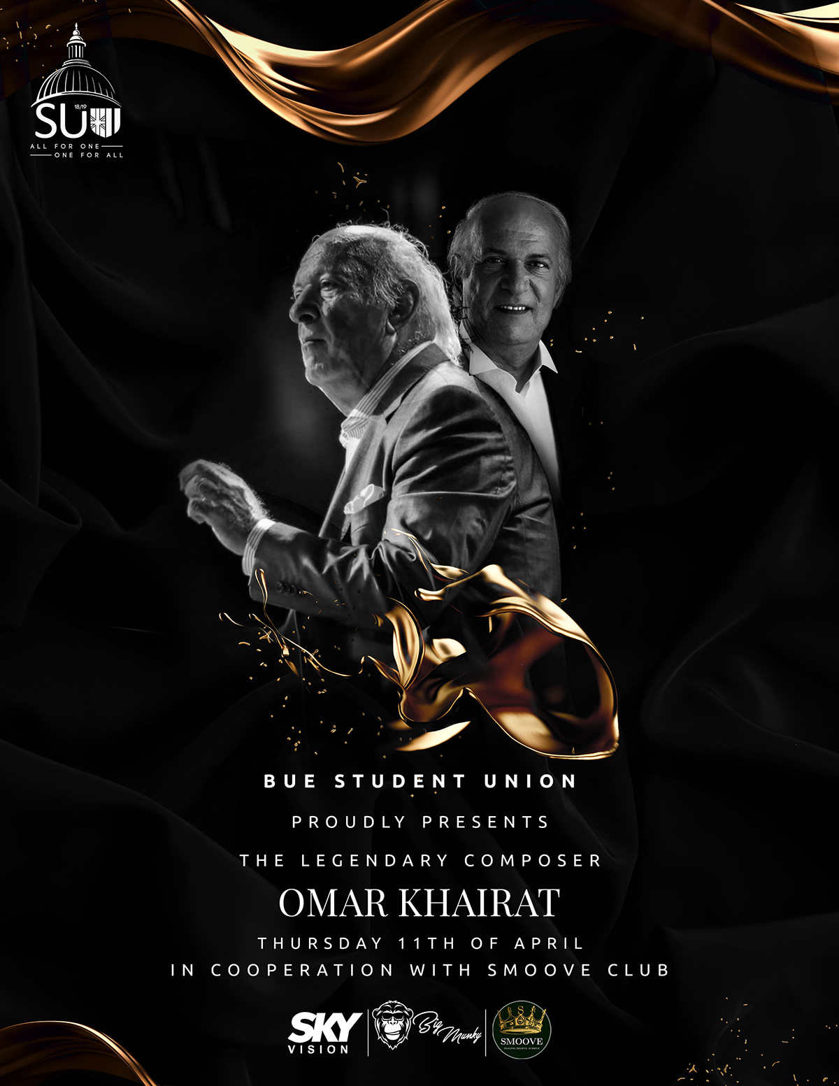 omar khairat design poster cairo egypt Kuwait Invitation graphic