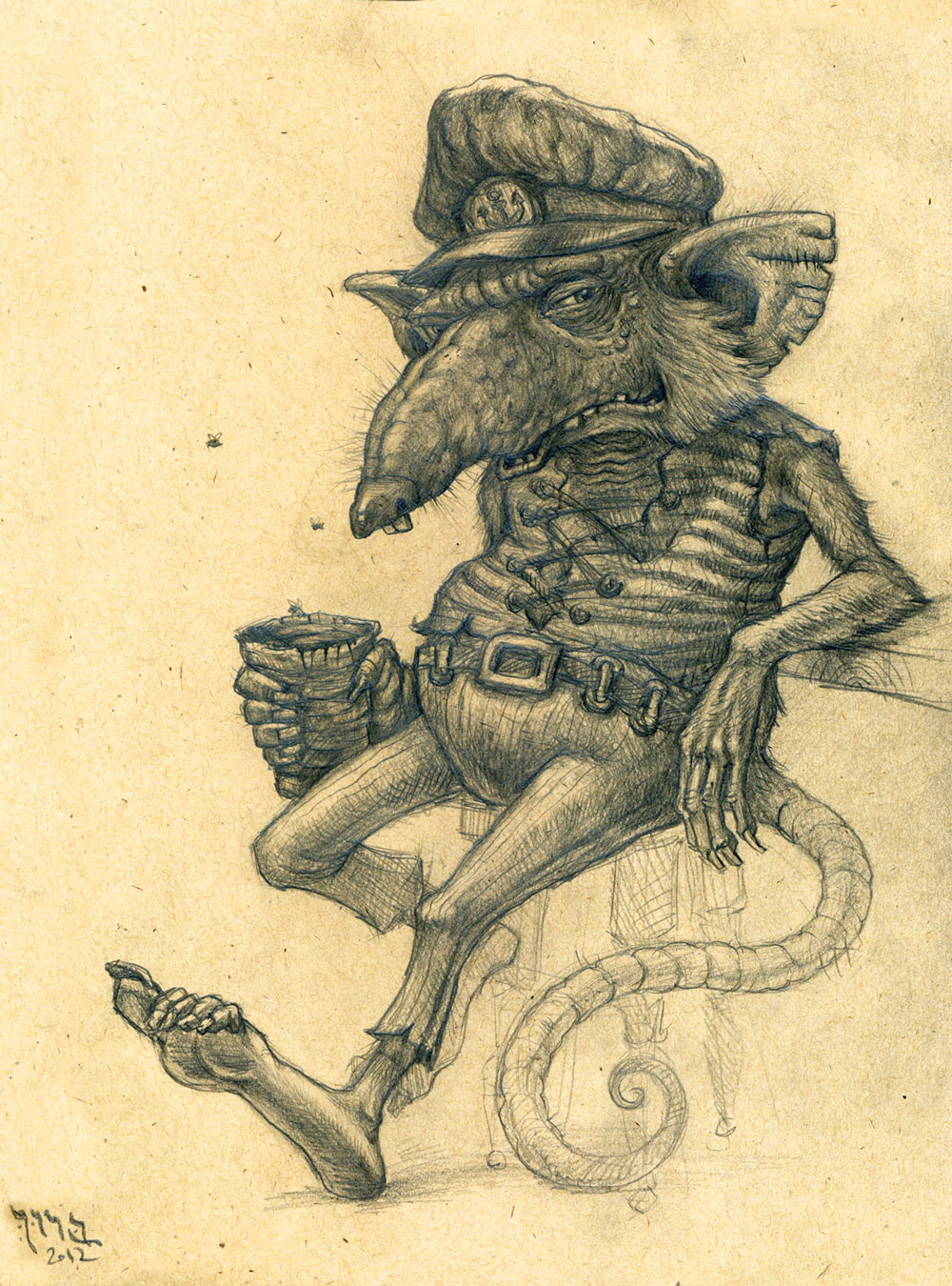 wind in willows rat  toad  drawing  Sketching  sketch book  digital art