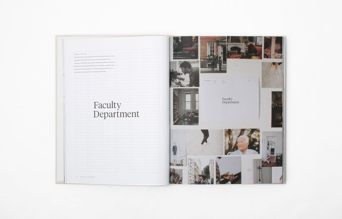 Faculty Department Justin Chung Photography book design Book Layout grid vancouver Tiempos font process photo book cover