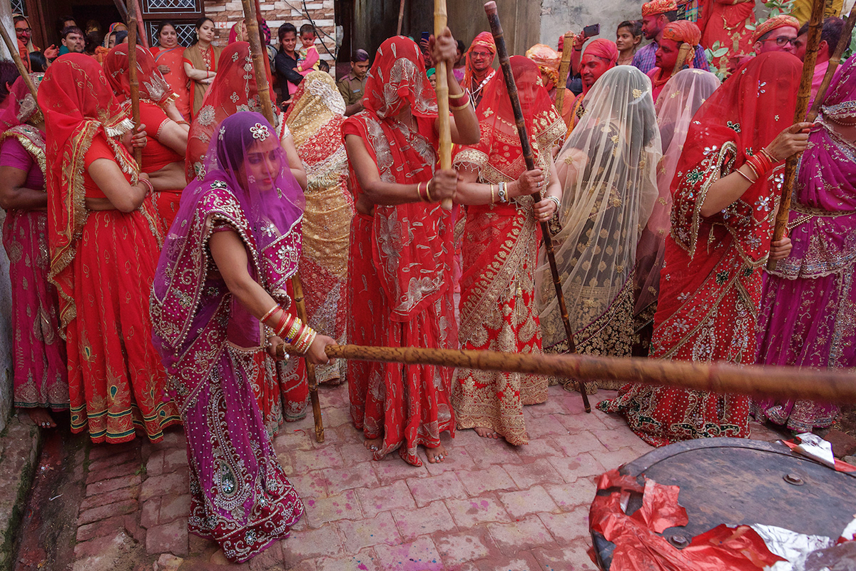 Adobe Portfolio colour festival holi India travel krishna mathura Nandgaon street  photography travel photography