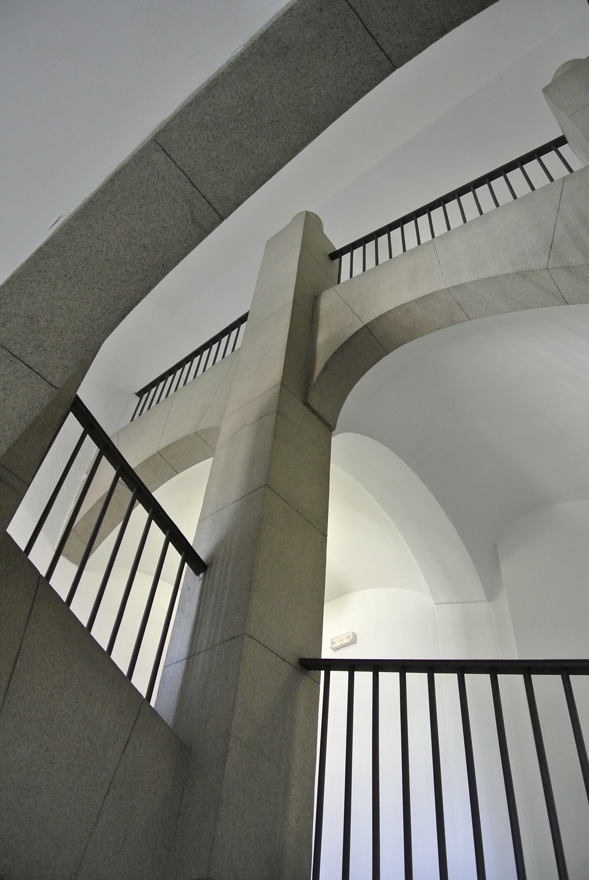 madrid stairwells archways Perspective shadow play light contrasts