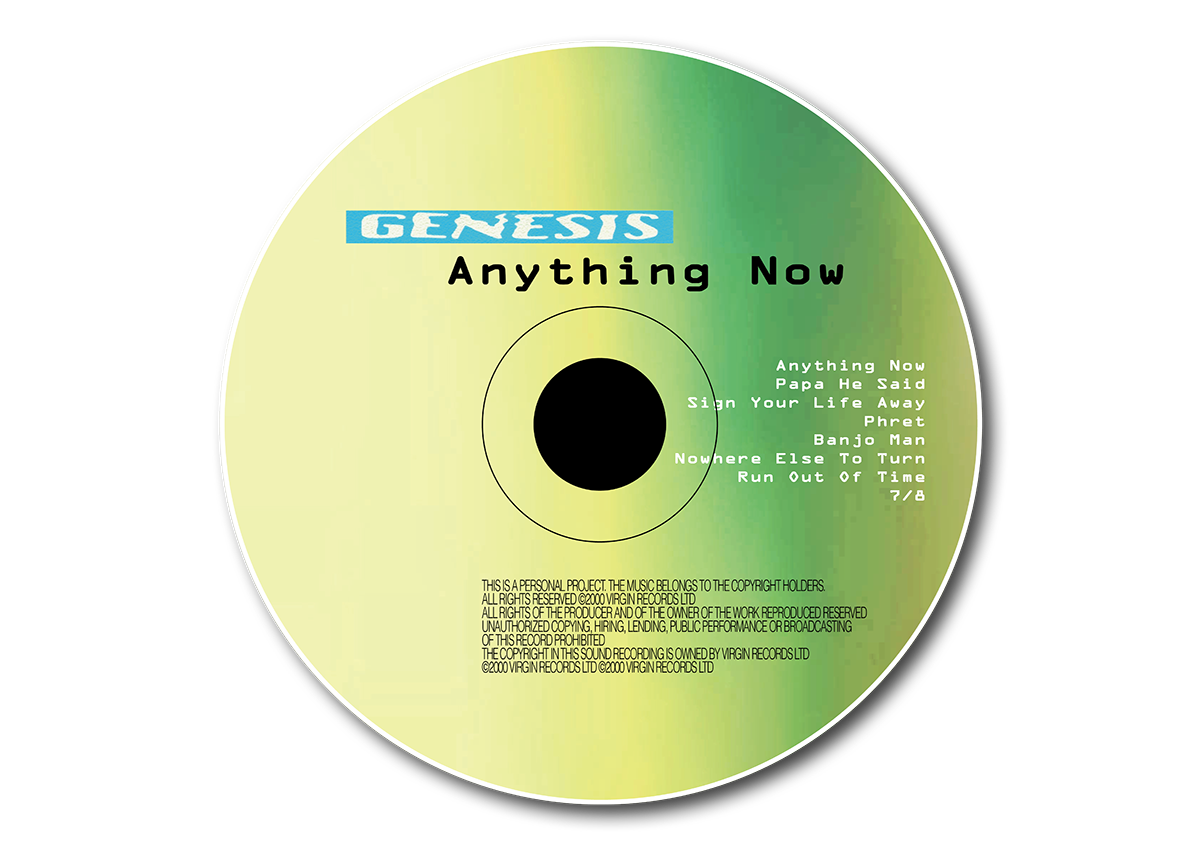 genesis Anything Now fictional Album tribute genesisband ray wilson mike rutherford tony banks