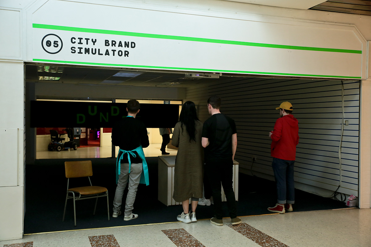 design graphics Interior typeography Retail Shopping neon scotland festival placemaking