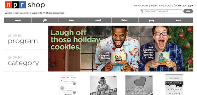Adobe Portfolio holiday ads NPR National Public Radio NPR Shop ads digital campaign campaign ad campaign