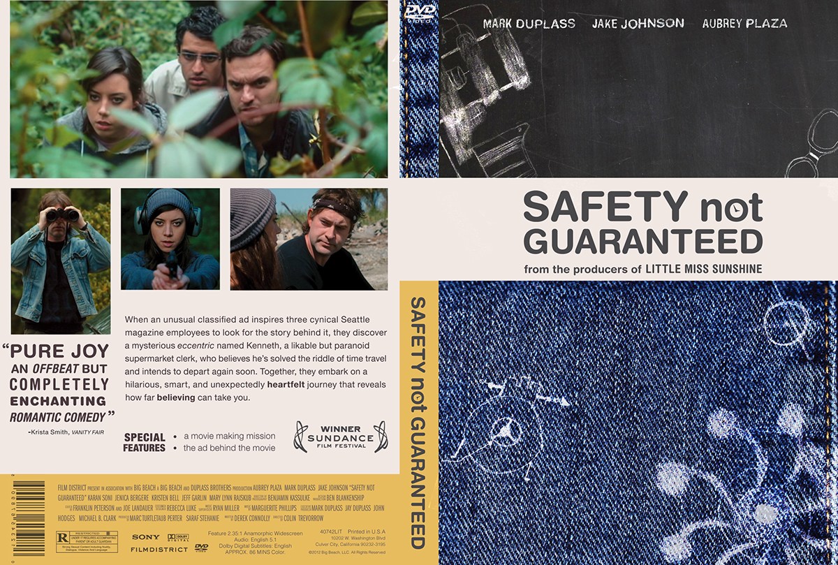 safety not gaurenteed  Joshua Unick umsl Motion Titles motion titles movie poster DVD