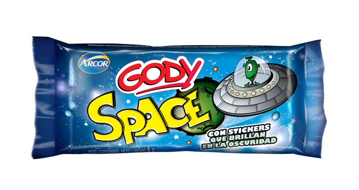 chocolate arcor Space  gody Display flow Pack Marciano alien et martian universo oscuridad stickers argentina